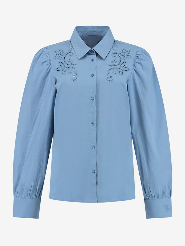 Annalisa blouse ash blue