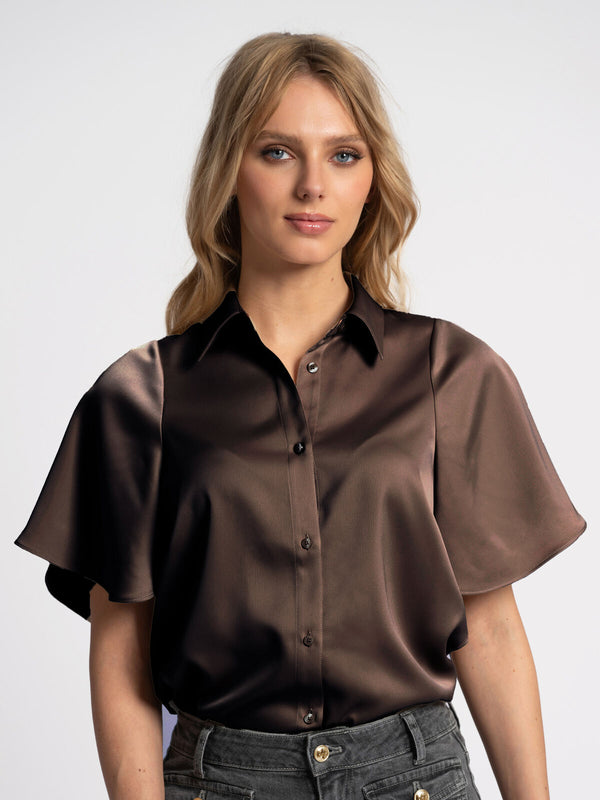 joline blouse chocolate martini
