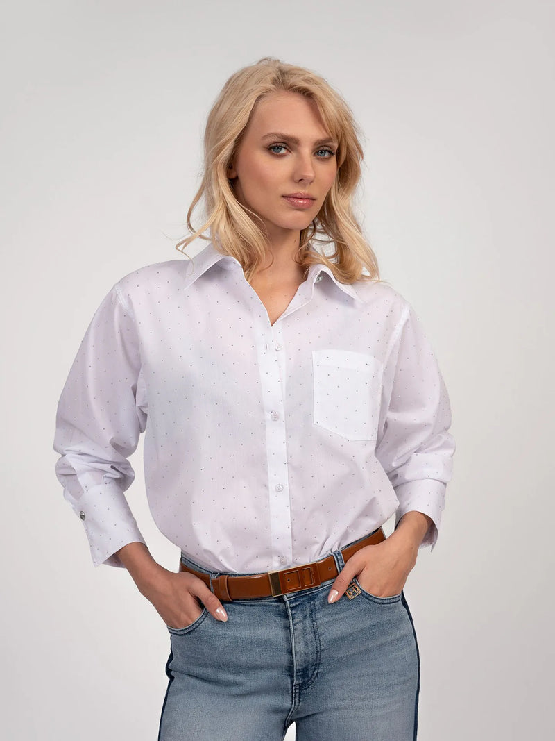 kyona blouse star white