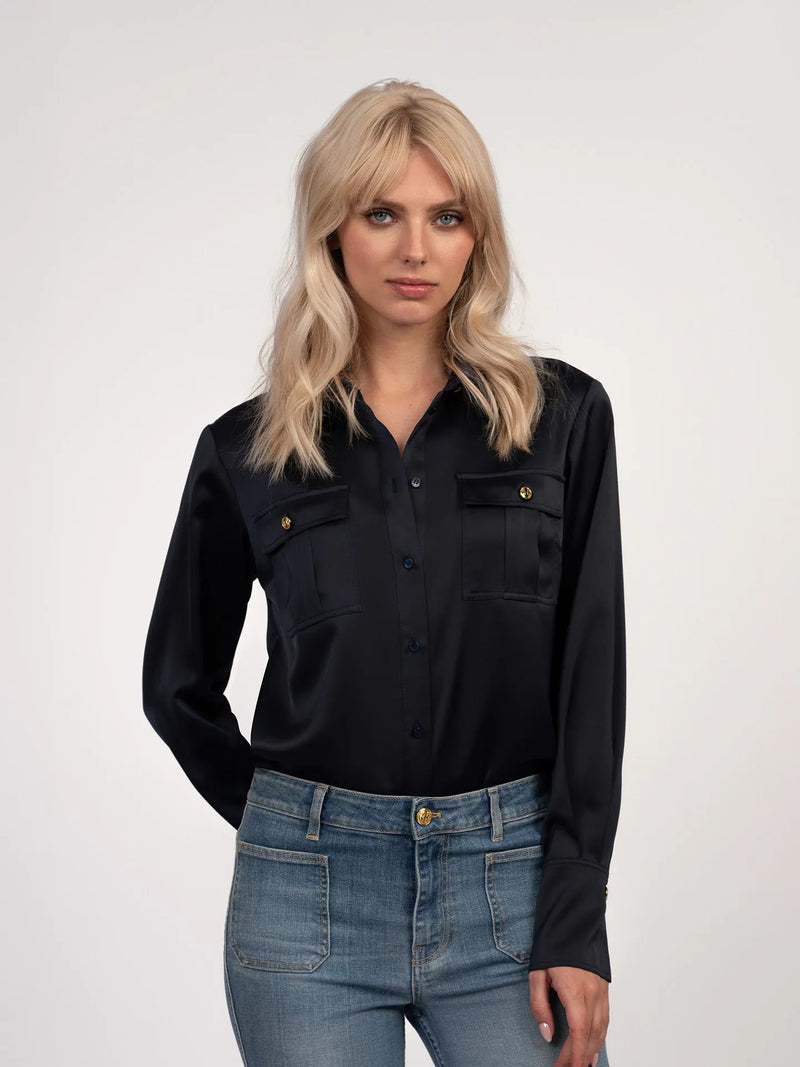 lora blouse twilight blue