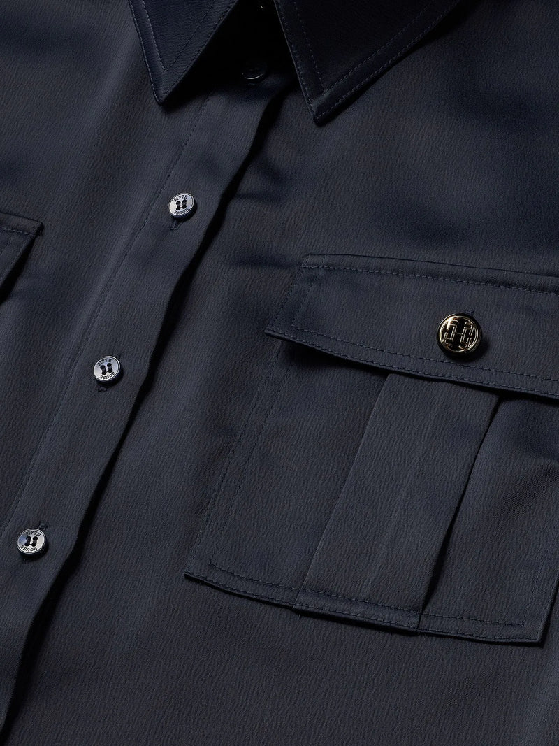 lora blouse twilight blue