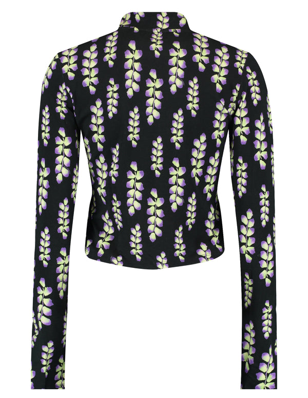 jeff long sleeve leaf purple