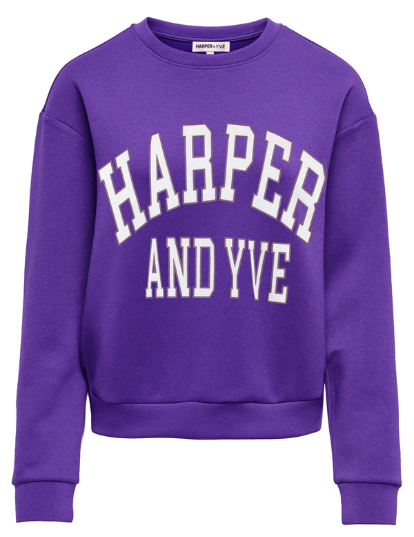 Varsity sweater passion flower