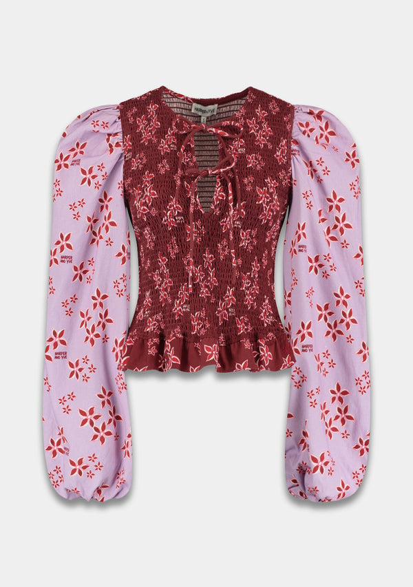 elin pink star/wine berry