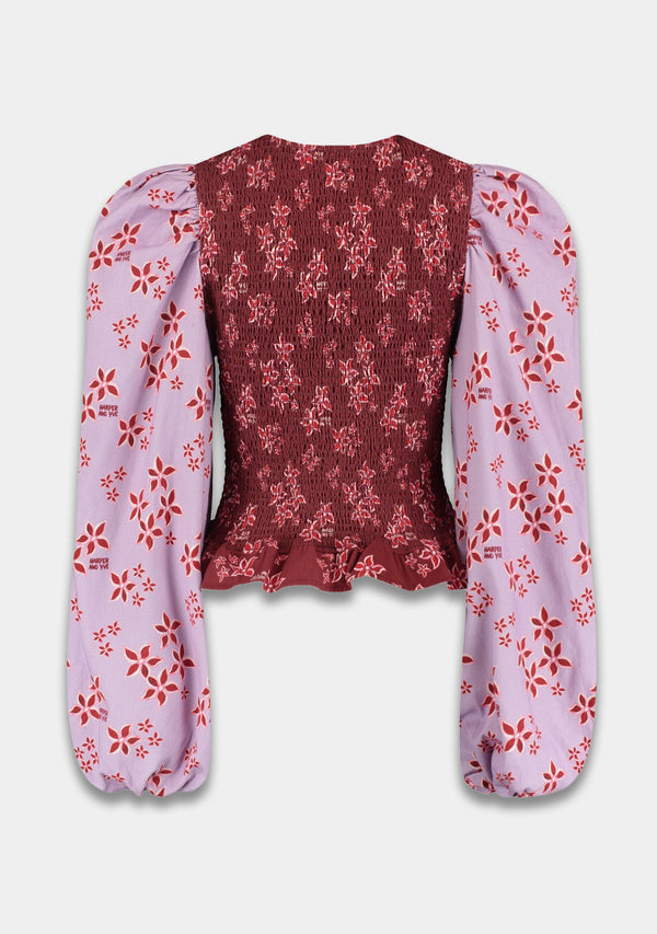 elin pink star/wine berry