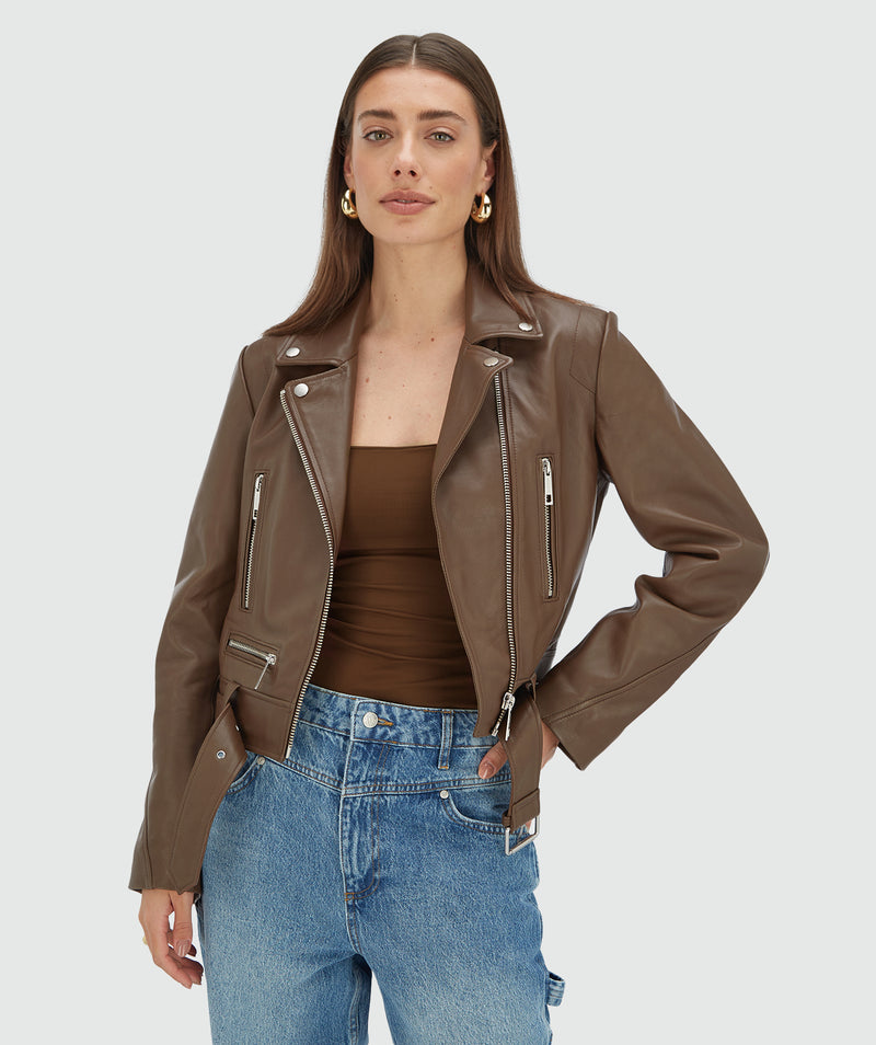 lua jacket dark brown