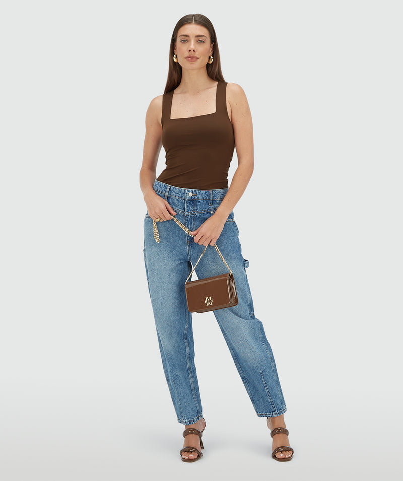 Linde top dark brown