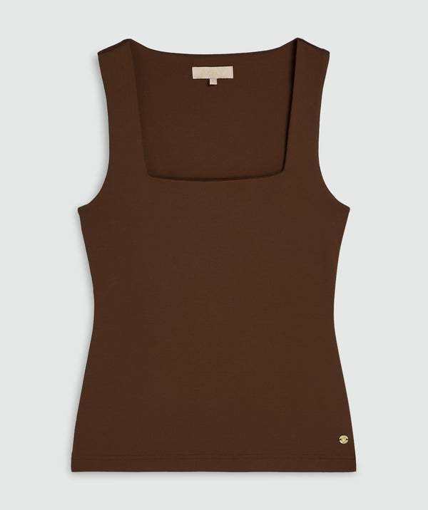 Linde top dark brown