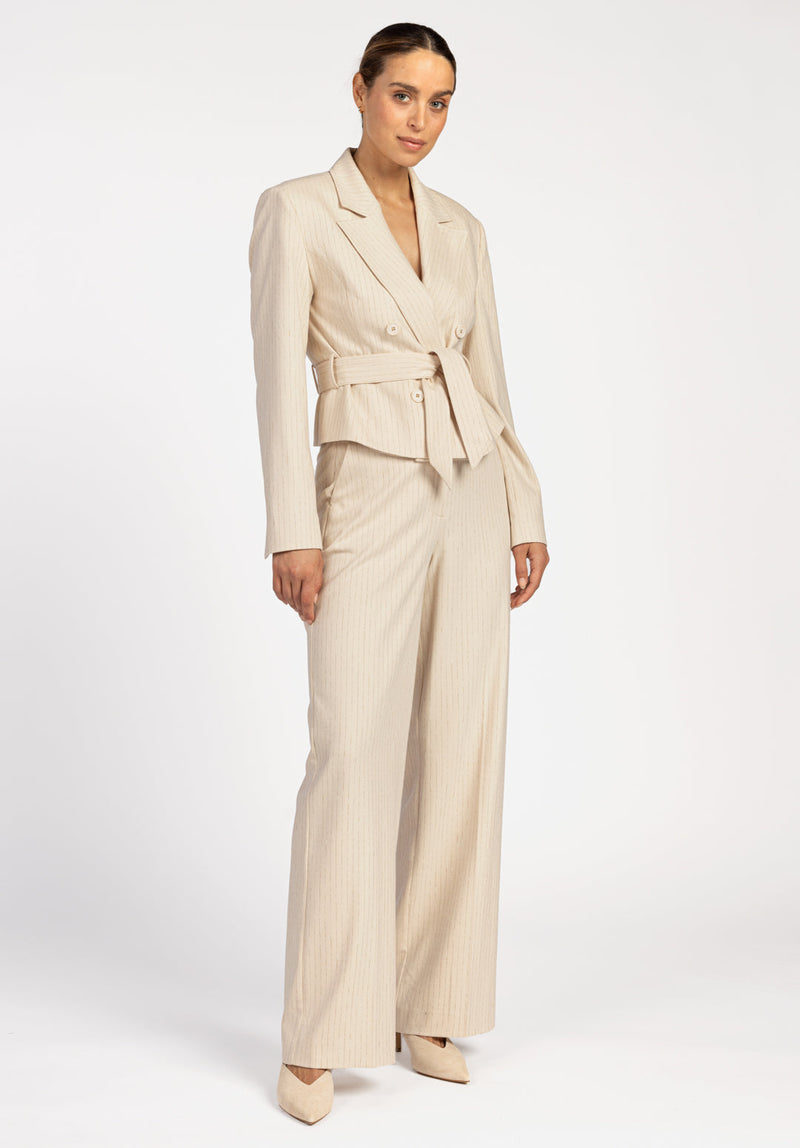 Sonja broek stripe gold