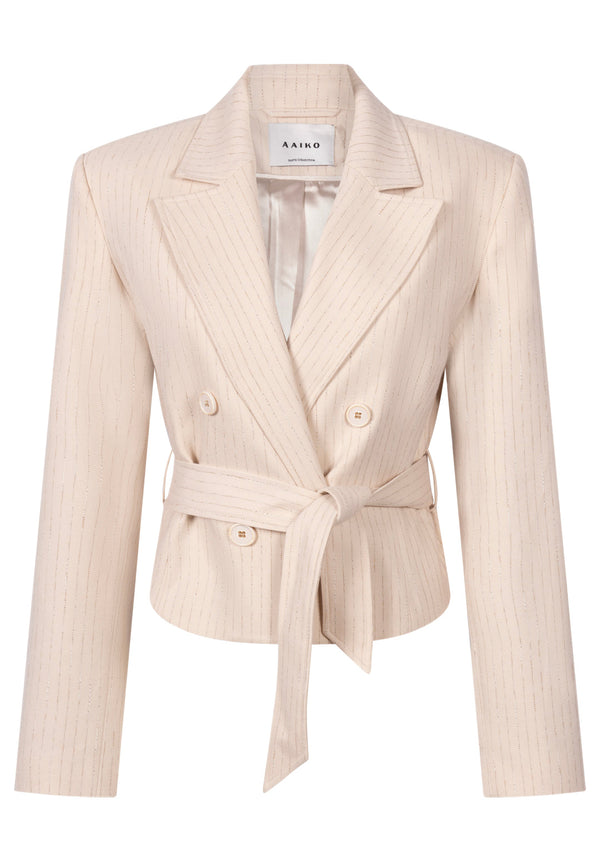 Mae blazer stripe gold