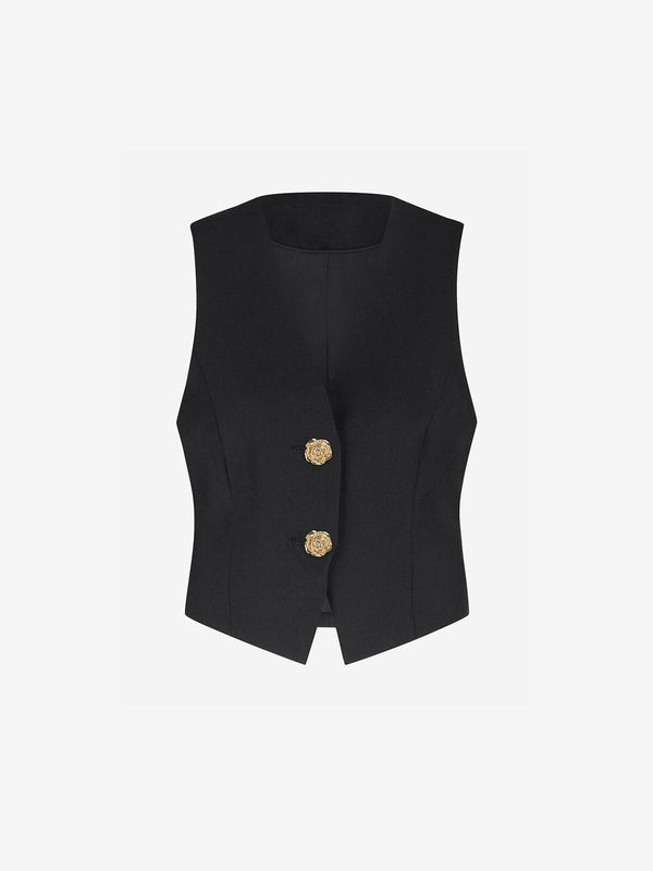 lisbon waiscoat black