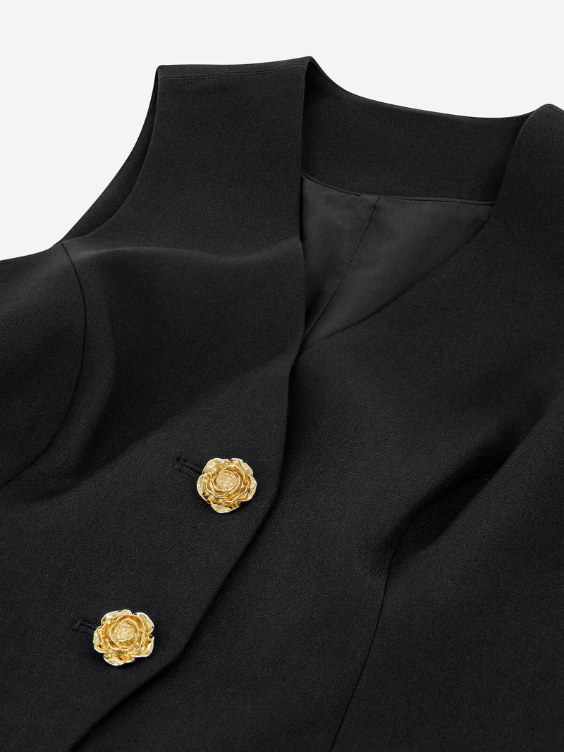 lisbon waiscoat black