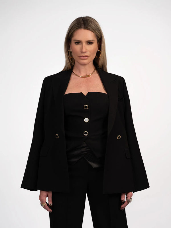 oakland waistcoat black