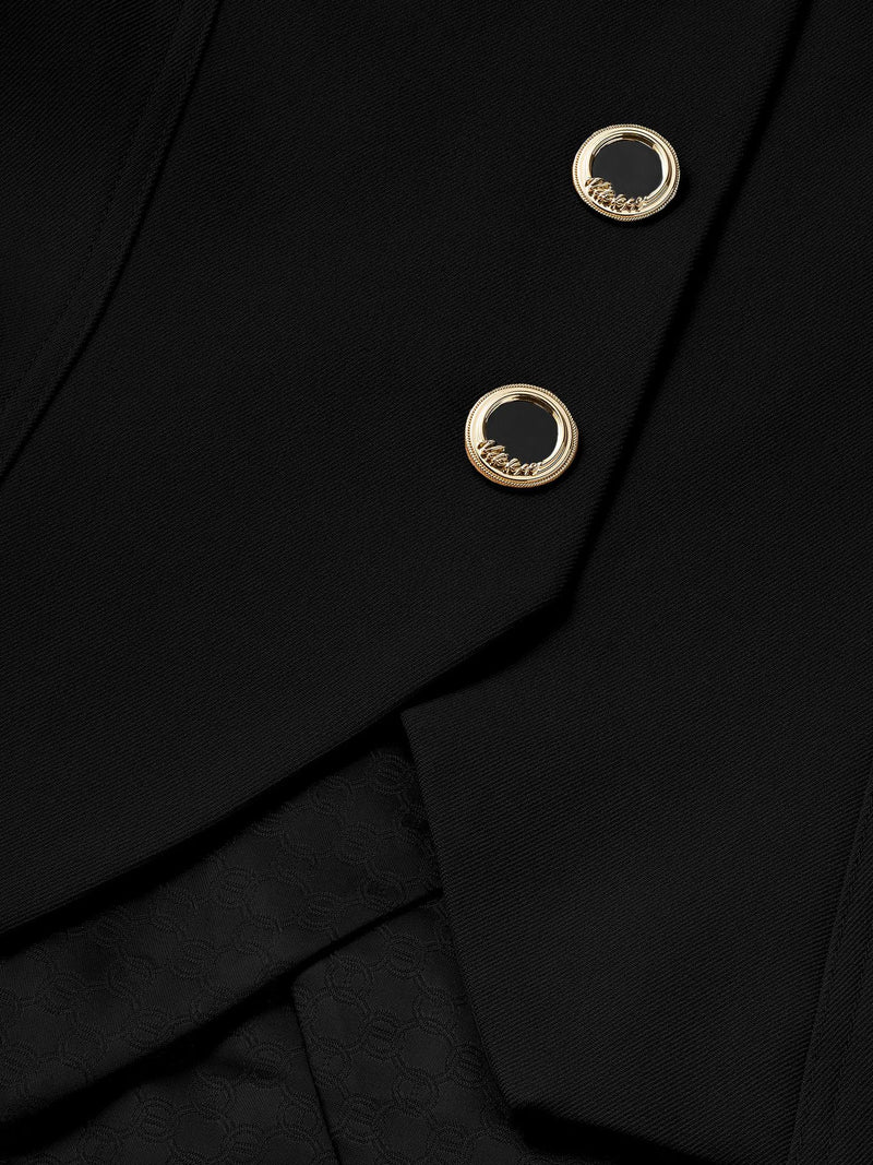 oakland waistcoat black