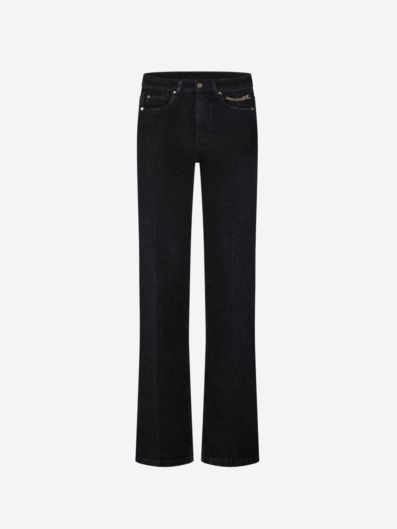 lynn wide leg jeans black
