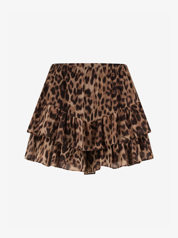 leopard skort toffee