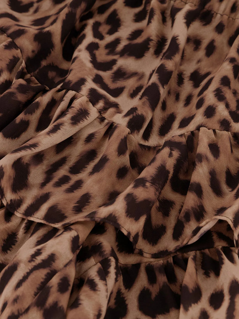 leopard skort toffee