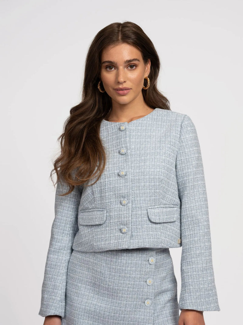kline jacket teal blue