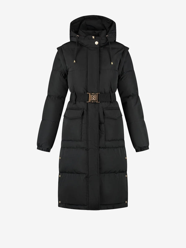 Erda long puffer black