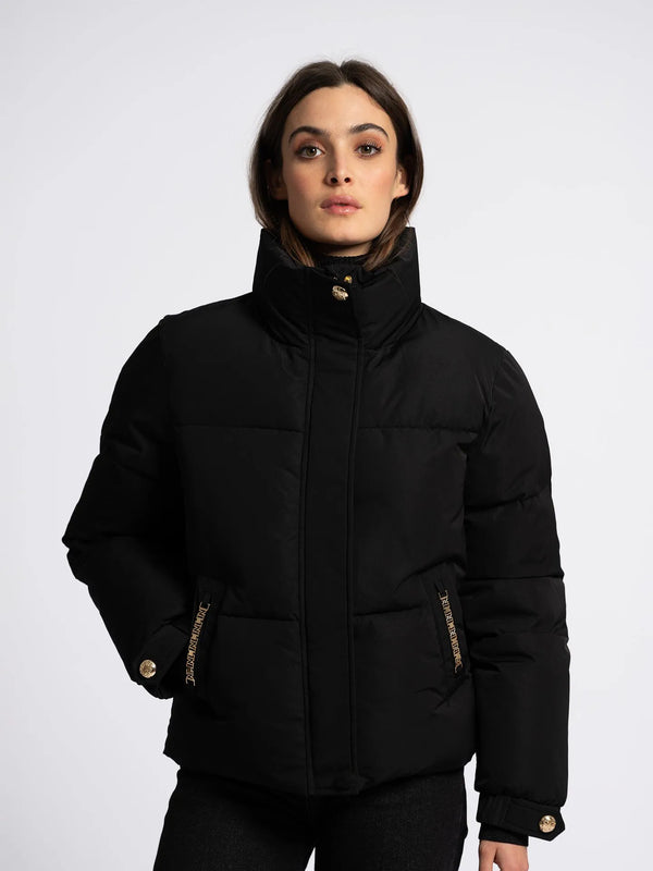 leeds puffer jacket black