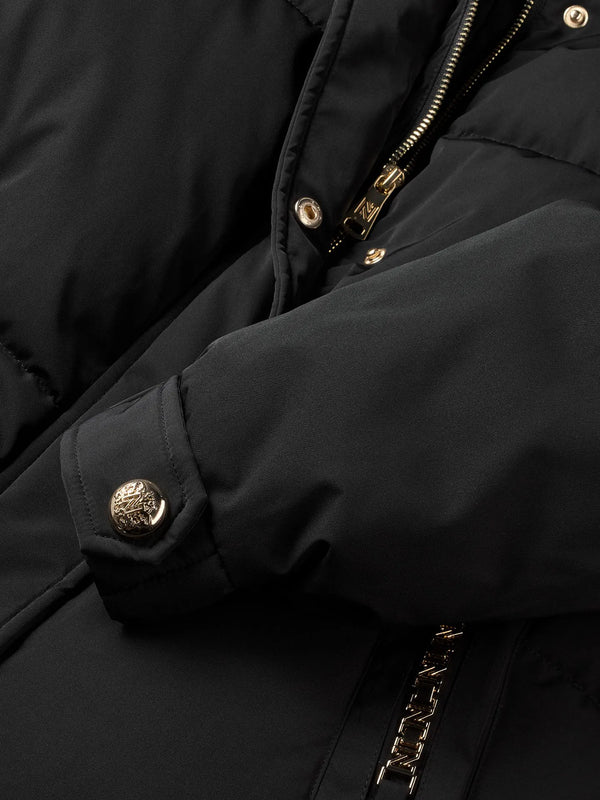 leeds puffer jacket black