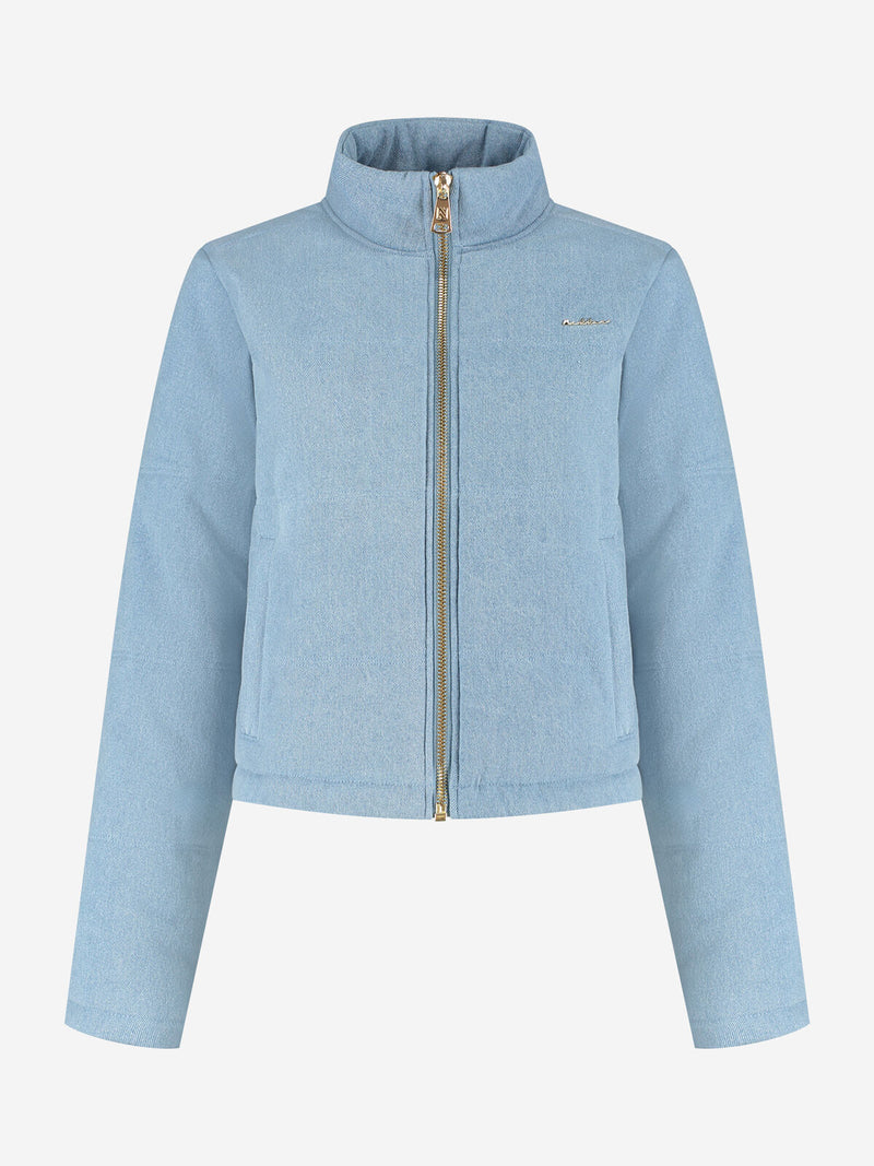 hasselt puffer light blue