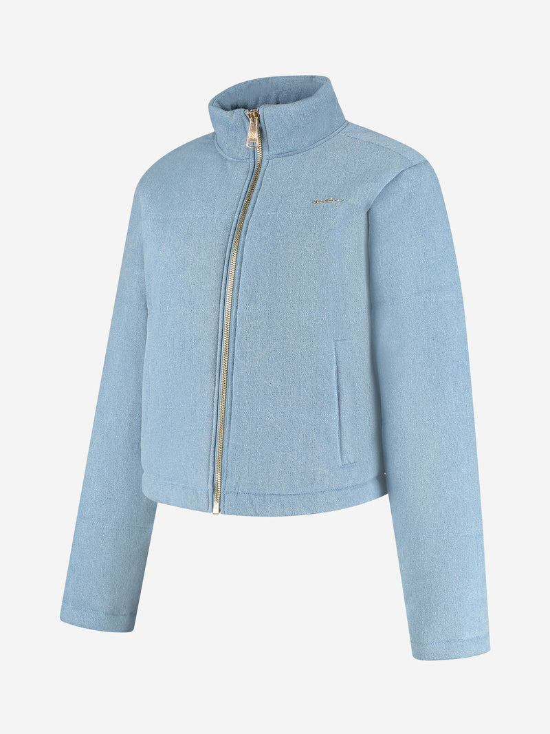 hasselt puffer light blue