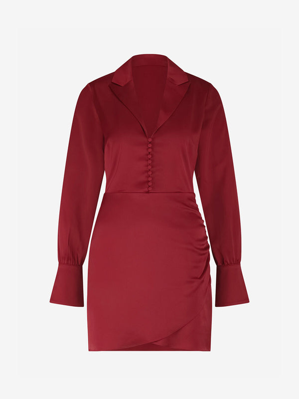 leonia dress wine