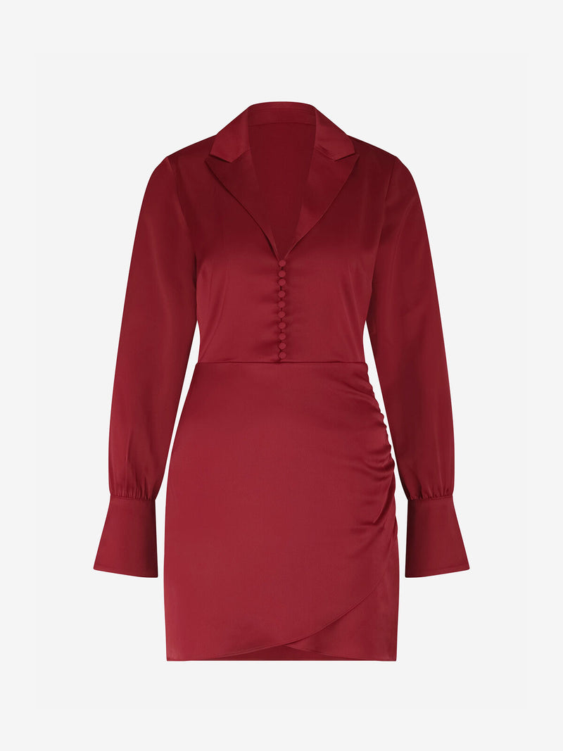 leonia dress wine