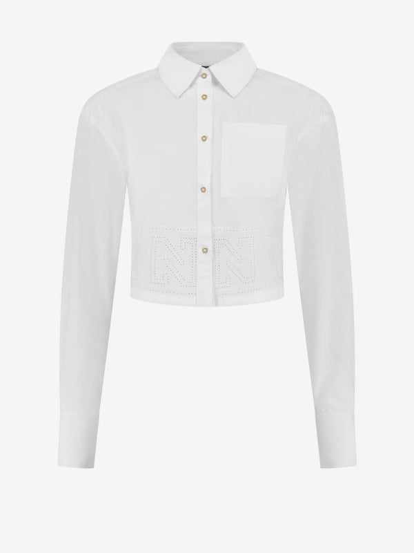 cua blouse star white