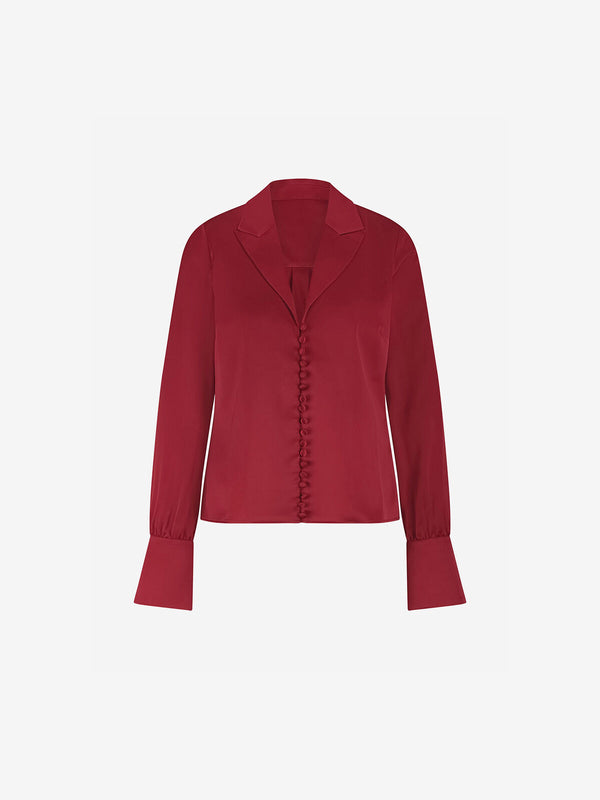 leonia blouse wine