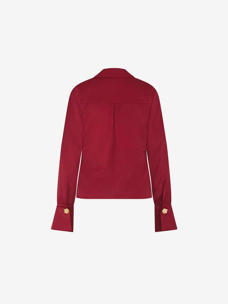 leonia blouse wine