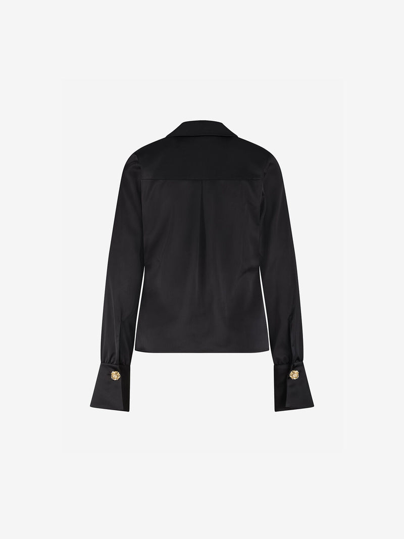 leonia blouse black