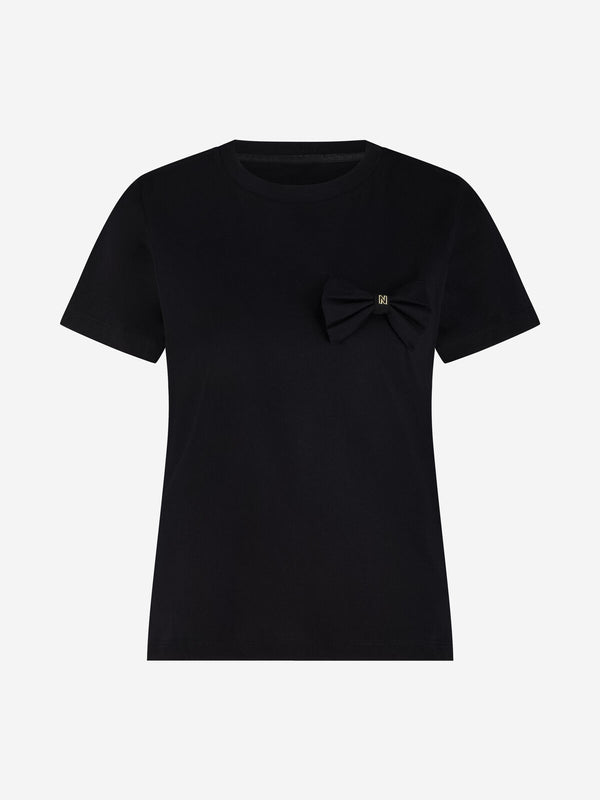 Bow tie t-shirt black