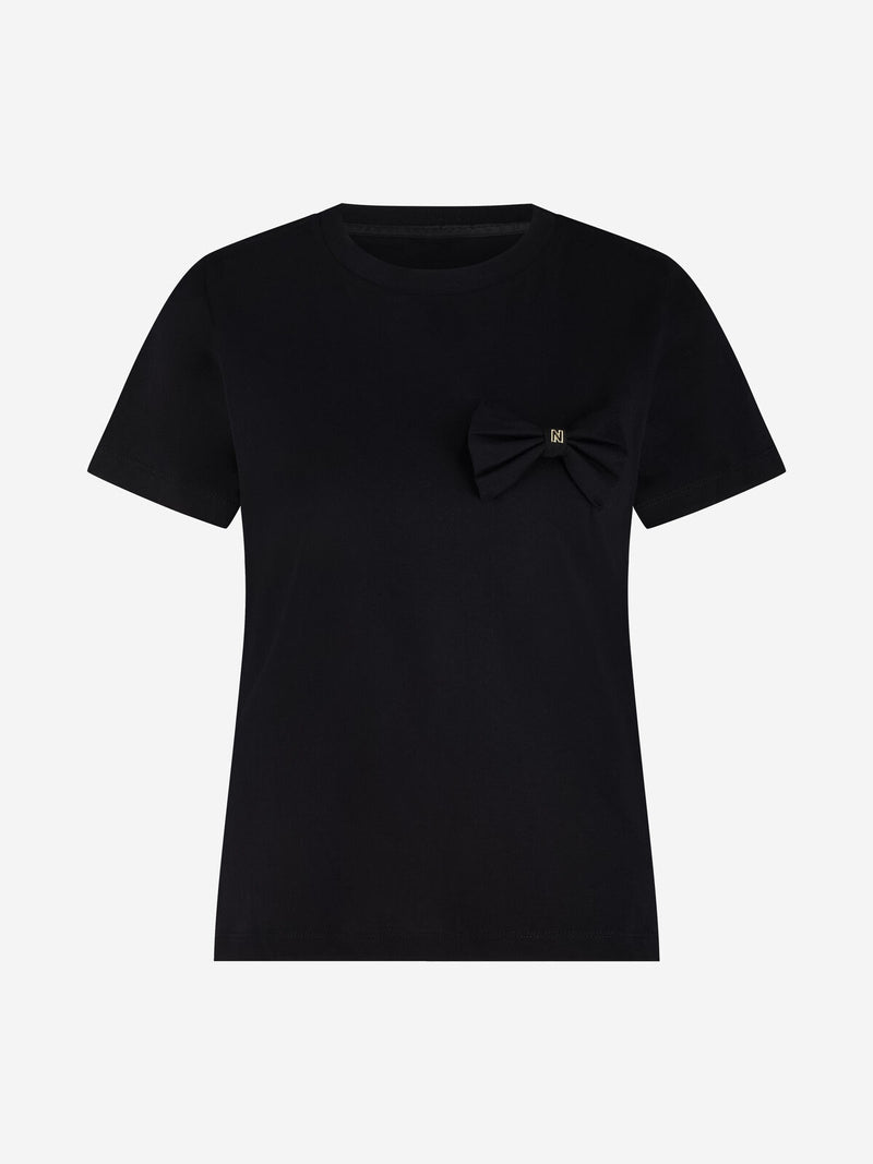 Bow tie t-shirt black