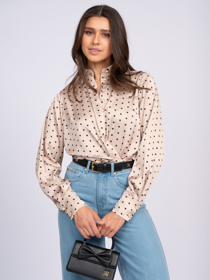 halych satin blouse