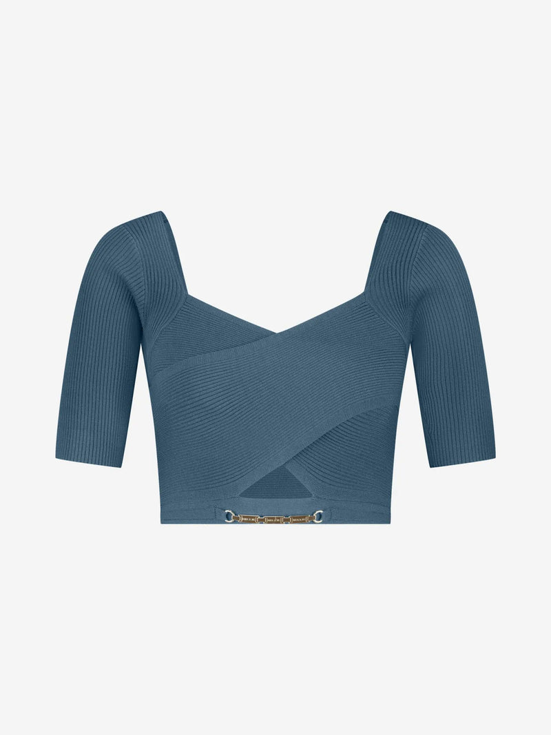 kochi top teal blue