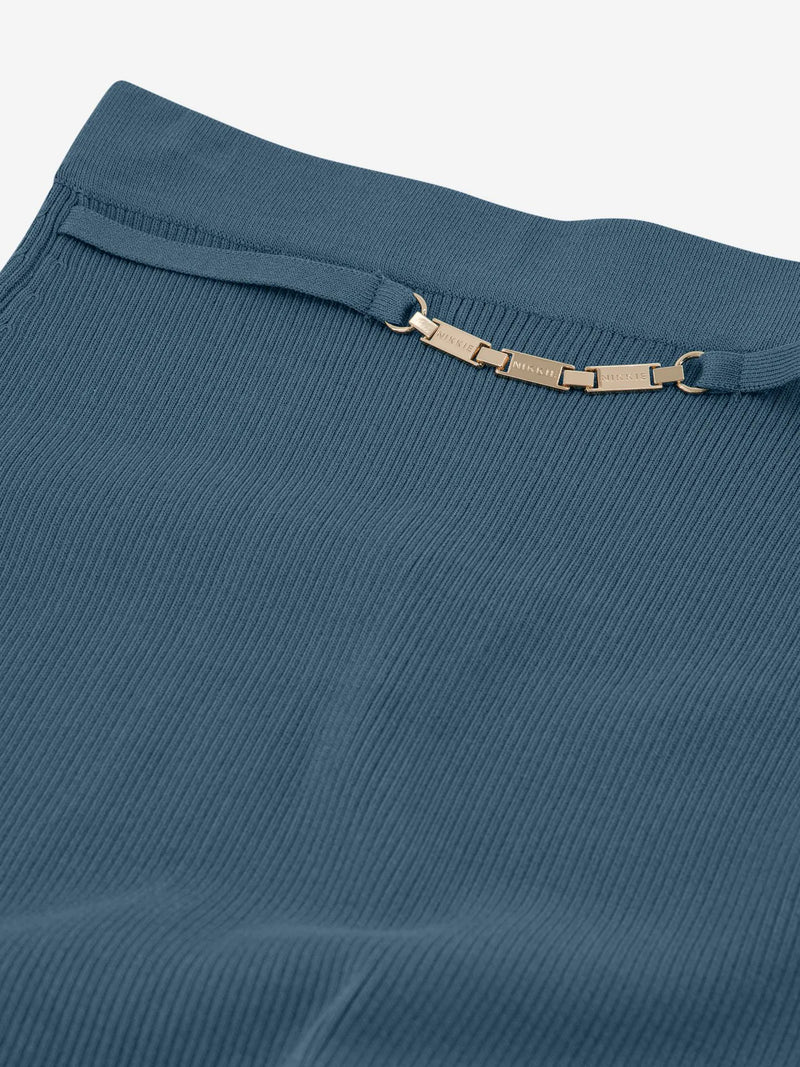 kochi midi skirt teal blue