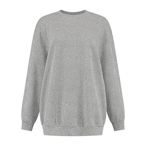 poppy sweater lurex grey