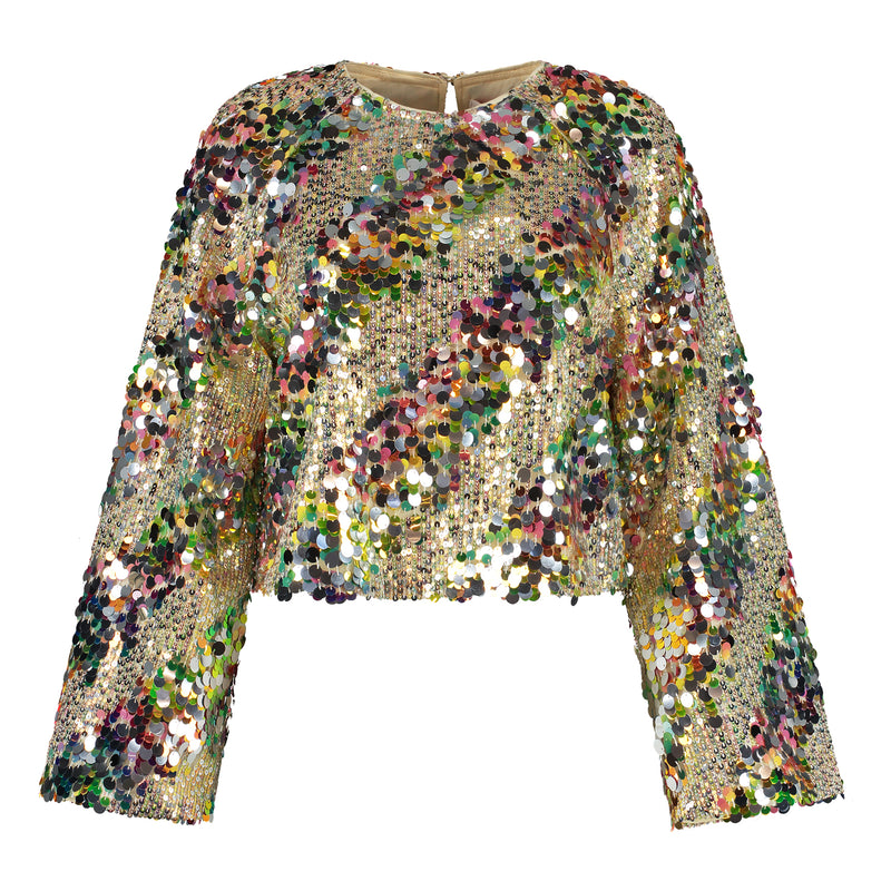 sparkle blouse multi print