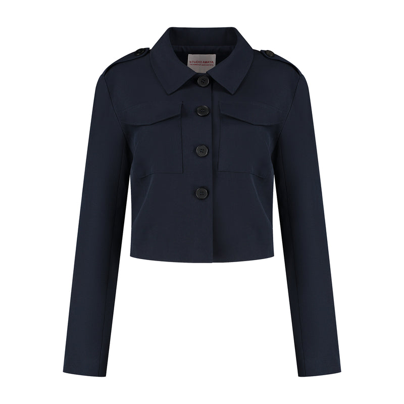snow jacket blue
