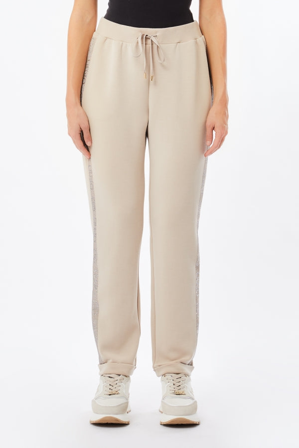 jersey lungo pants champagne