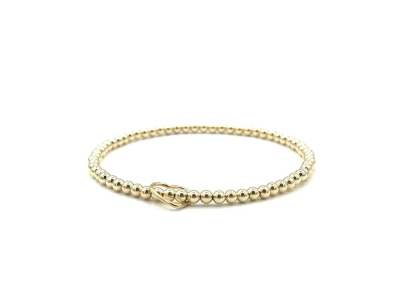 Armband Vienna met hartje en real gold plated balletjes