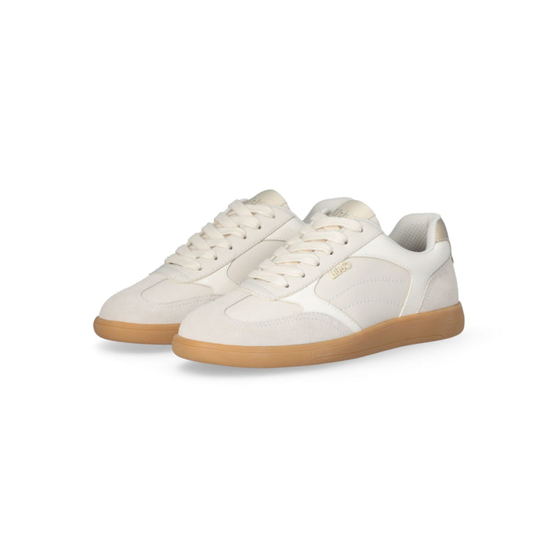 Suede sneakers cream