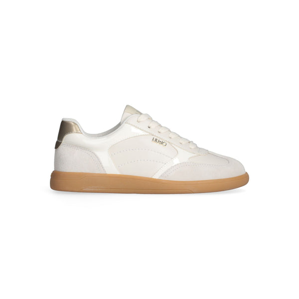 Suede sneakers cream