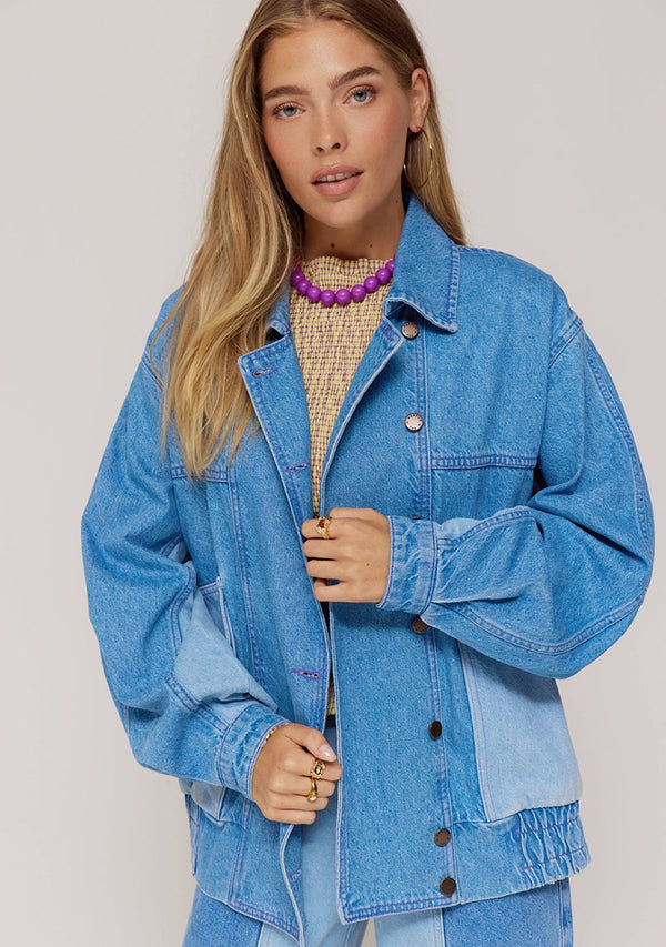 warner jacket denim blue