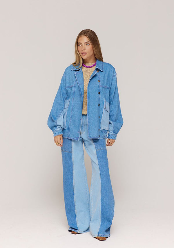 warner jacket denim blue