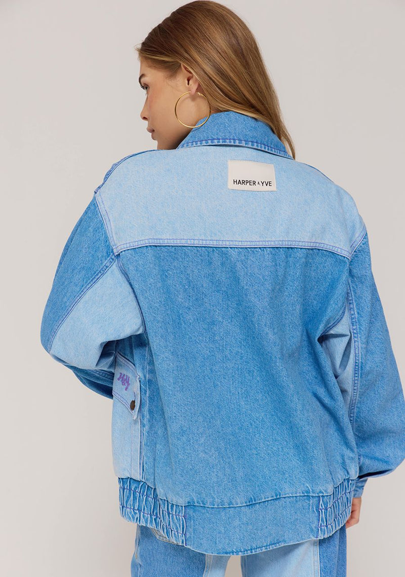 warner jacket denim blue