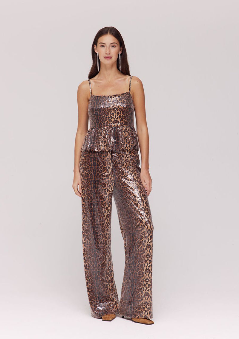 broek holly sequin leopard