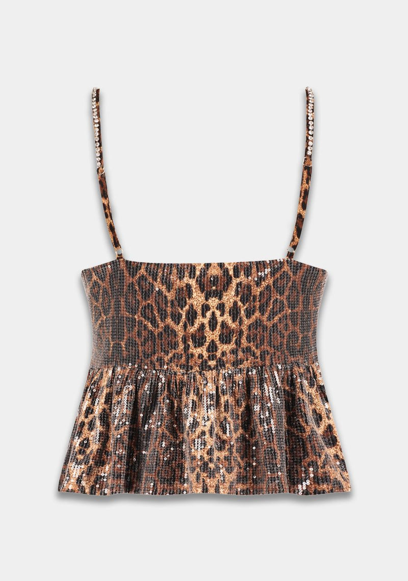 top day leopard sequin